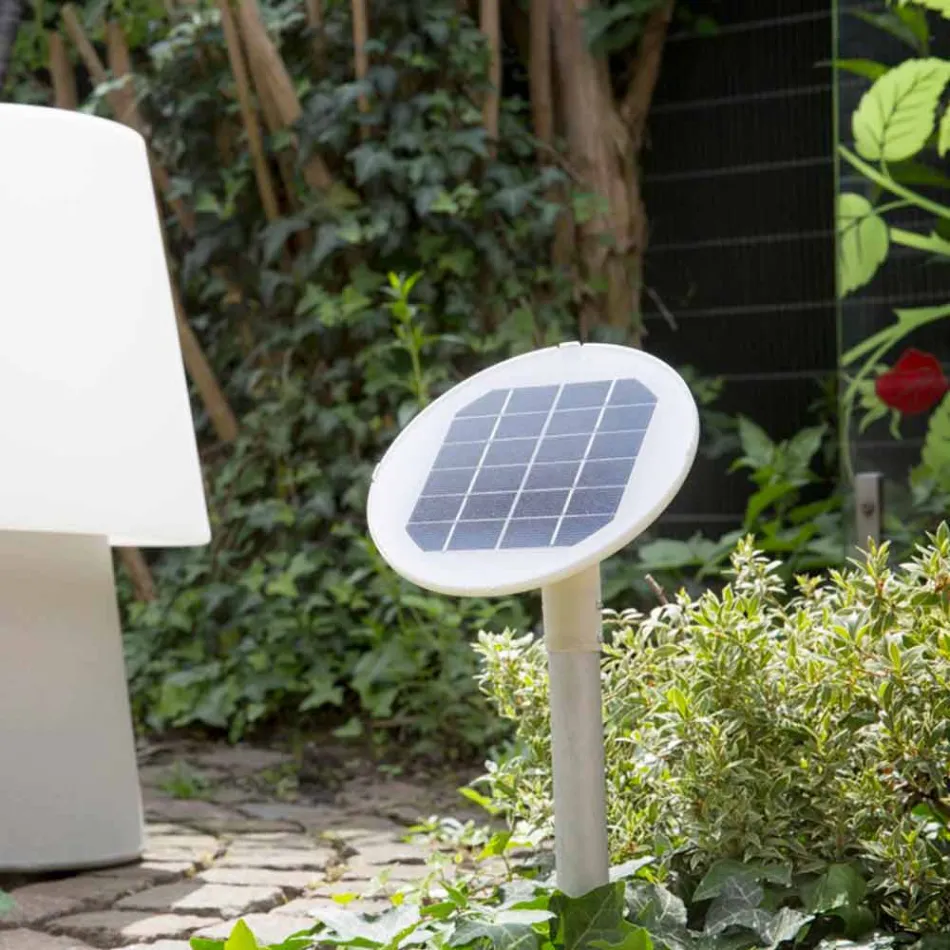 Moderne Designlampe für drinnen oder draußen aus farbigem Kunststoff - Fungostar Viadurini