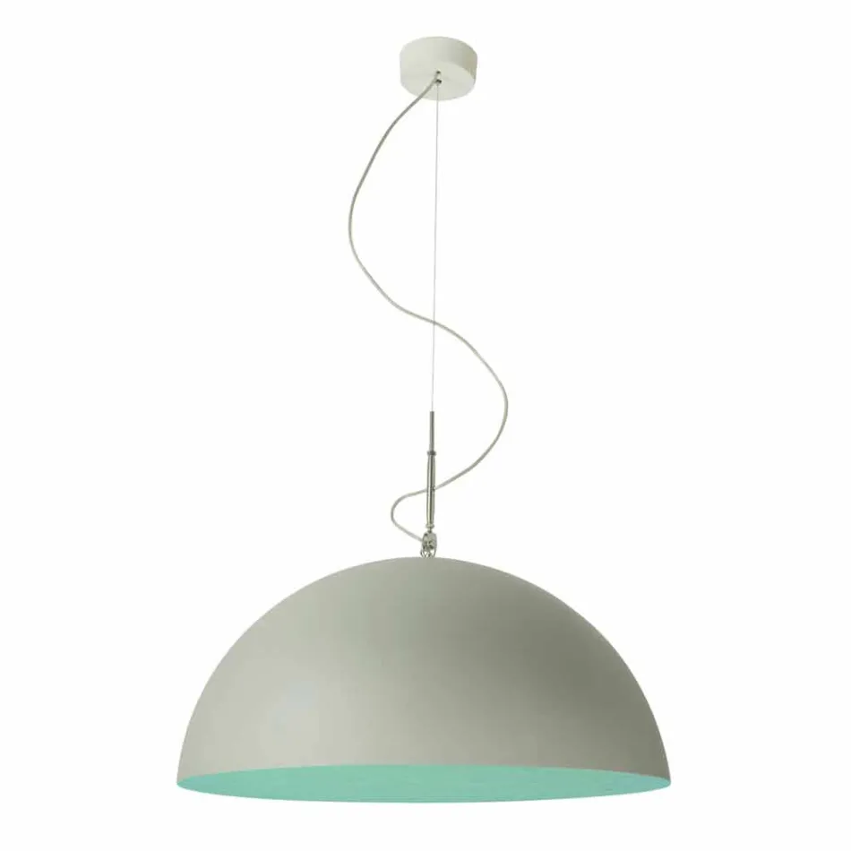Hängeleuchte Design-Lampe In-es.artdesign Mezza Luna Cement paint Viadurini