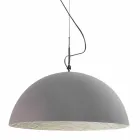 Hängeleuchte Design-Lampe In-es.artdesign Mezza Luna Cement paint Viadurini