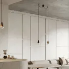 Doppelte Pendelleuchte aus Eisen und Glas, hergestellt in Italien – Cloudy Viadurini