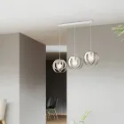 Elegante Lampe aus Glas und Metall, hergestellt in Italien, für anspruchsvolle Interieurs – Aries Viadurini