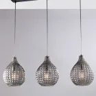 Elegante Lampe aus Glas und Metall, hergestellt in Italien für anspruchsvolle Interieurs – Atlas Viadurini