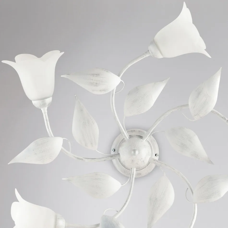 Elegante Lampe aus Glas und Metall, hergestellt in Italien, für anspruchsvolle Interieurs – Sirio Viadurini