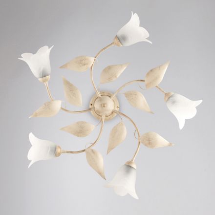 Elegante Lampe aus Glas und Metall, hergestellt in Italien, für anspruchsvolle Interieurs – Sirio Viadurini