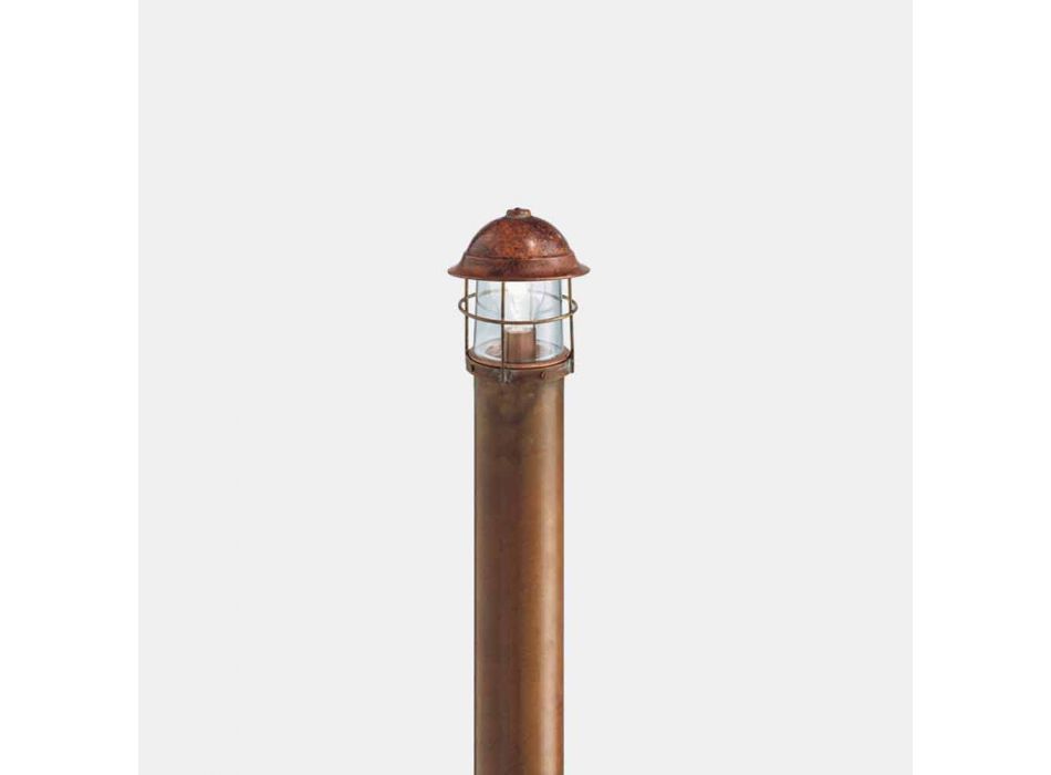 Garten-Pollerlampe für den Außenbereich aus Messing, Kupfer und Glas - Garden by Il Fanale