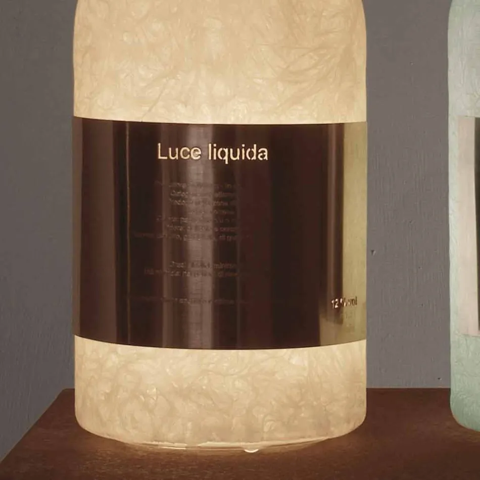 Tischleuchte aus farbigem Nebel In-es.artdesign Luce Liquid1 Viadurini