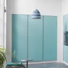 Pendelleuchte aus Nebulit und Wolle In.es.artdesign Flower Stripe Viadurini