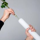 Design Kunststofflampe mit leuchtender Blumenvase - Ampulle von Myyour Viadurini