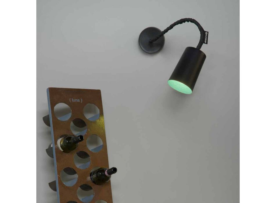 Wandmontierte Kunstharzlampe In-es.artdesign Malen Sie mit einer modernen Platte Viadurini