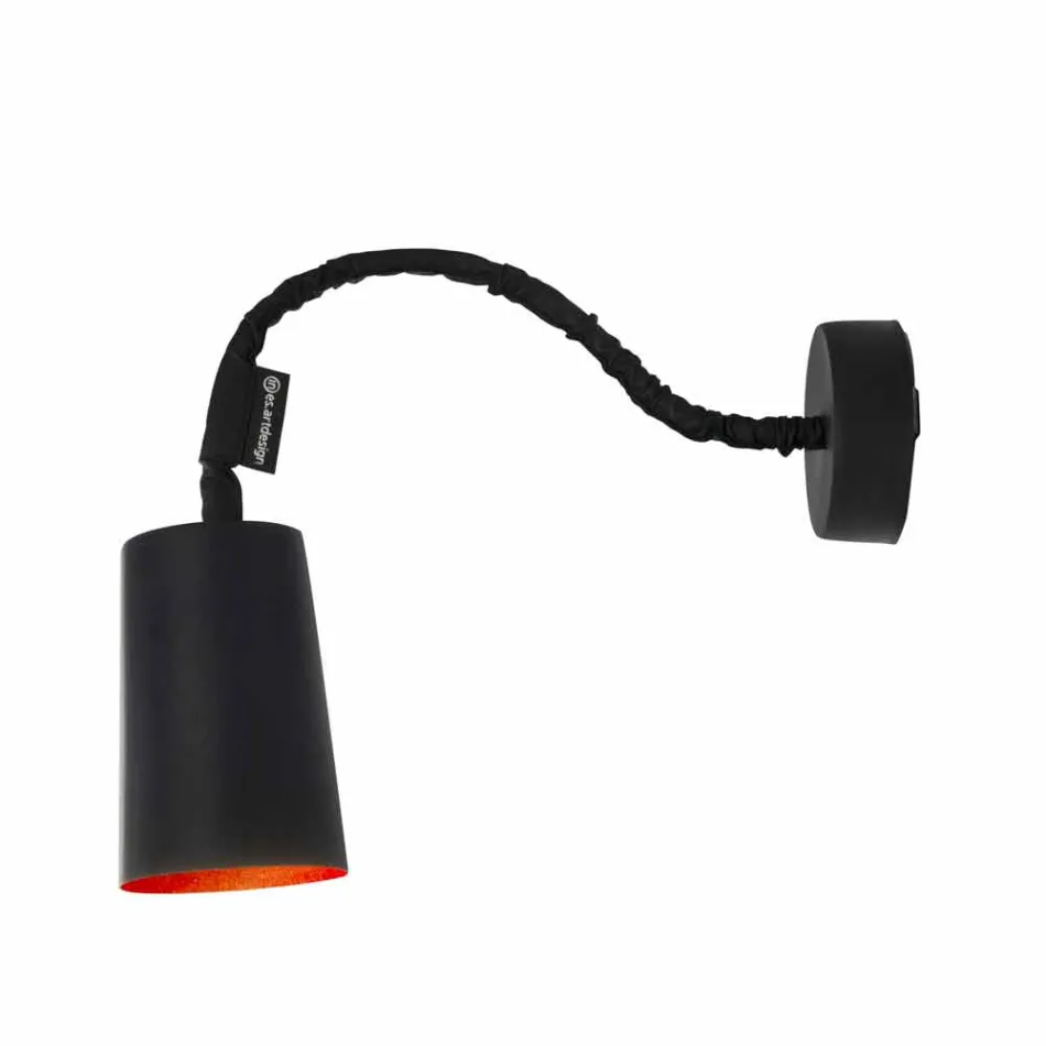 Wandmontierte Kunstharzlampe In-es.artdesign Malen Sie mit einer modernen Platte Viadurini