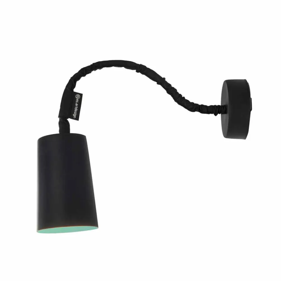 Wandmontierte Kunstharzlampe In-es.artdesign Malen Sie mit einer modernen Platte Viadurini