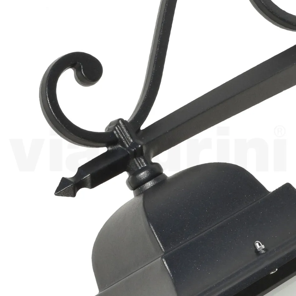 Glaslampe mit Struktur aus Aluminiumdruckguss Made in Italy - Scintilla Viadurini