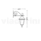 Glaslampe mit Struktur aus Aluminiumdruckguss Made in Italy - Scintilla Viadurini