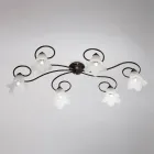 In Italien gefertigte Lampe aus Glas und Metall für elegante Interieurs – Cometa Viadurini