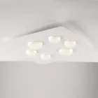 Eine moderne Lampe aus Glas und Metall für stilvolle Inneneinrichtung – Kepler Viadurini