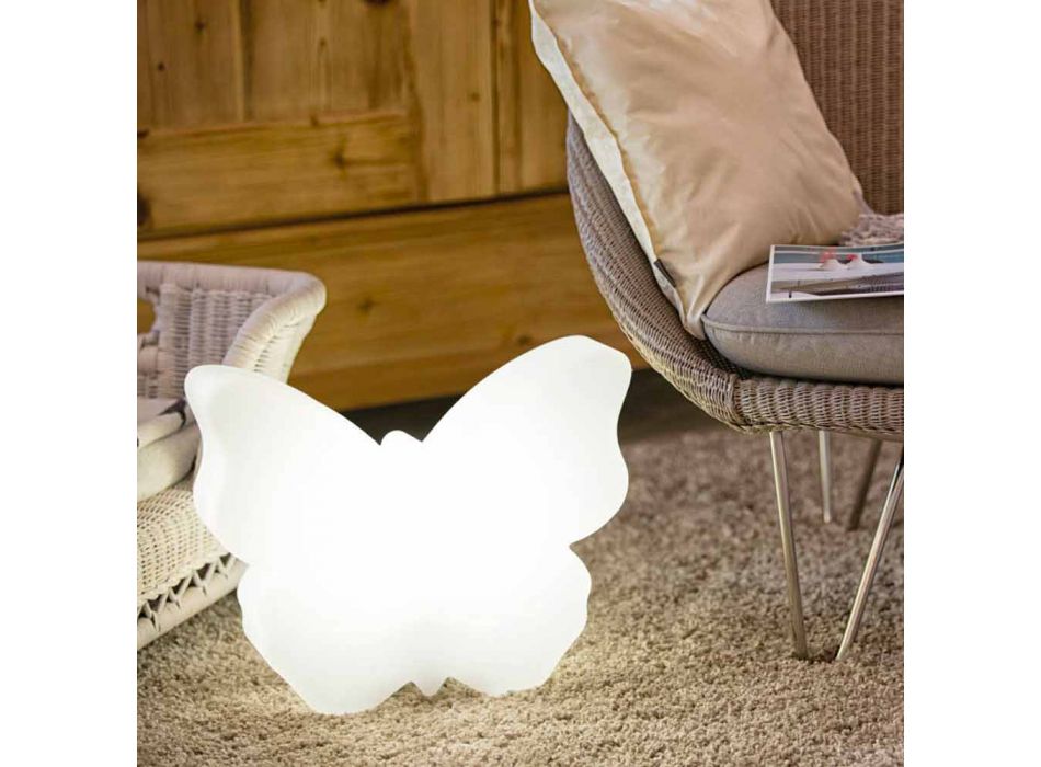 Lampe für Außen- oder Innenräume, White Butterfly Modern Design - Farfallastar Viadurini