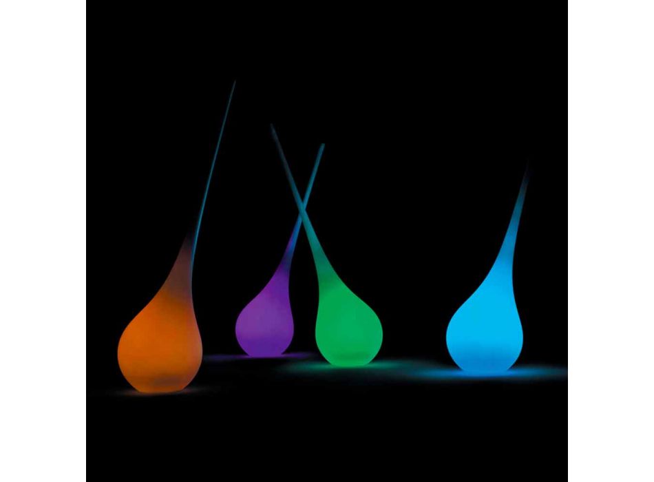 RGB Stehleuchte Vase der Dekoration mit Kunststoff-Design - Ampulle von Myyour Viadurini
