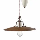 Handwerk und unten Lampe Keramik und Metall Kristen Ferroluce Viadurini