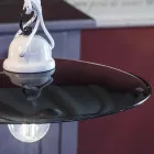 Ups and downs Hängelampe aus weißer Keramik und schwarzem Metall - Power Viadurini