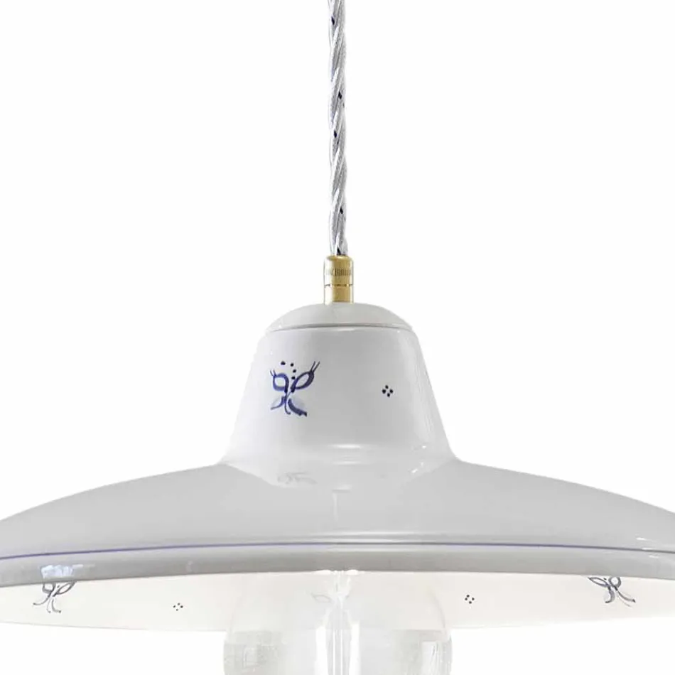 Pendelleuchte aus handwerklicher Keramik Vintage Handdekorationen - Como Viadurini