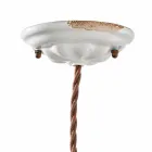 verstellbare Pendelleuchte Keramik und Metall Alayna Ferroluce Viadurini