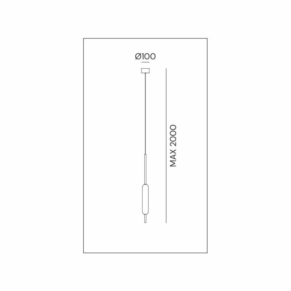 Pendelleuchte mit 1, 3 oder 6 Leuchten in Messing Modernes Design - Typha von Il Fanale Viadurini