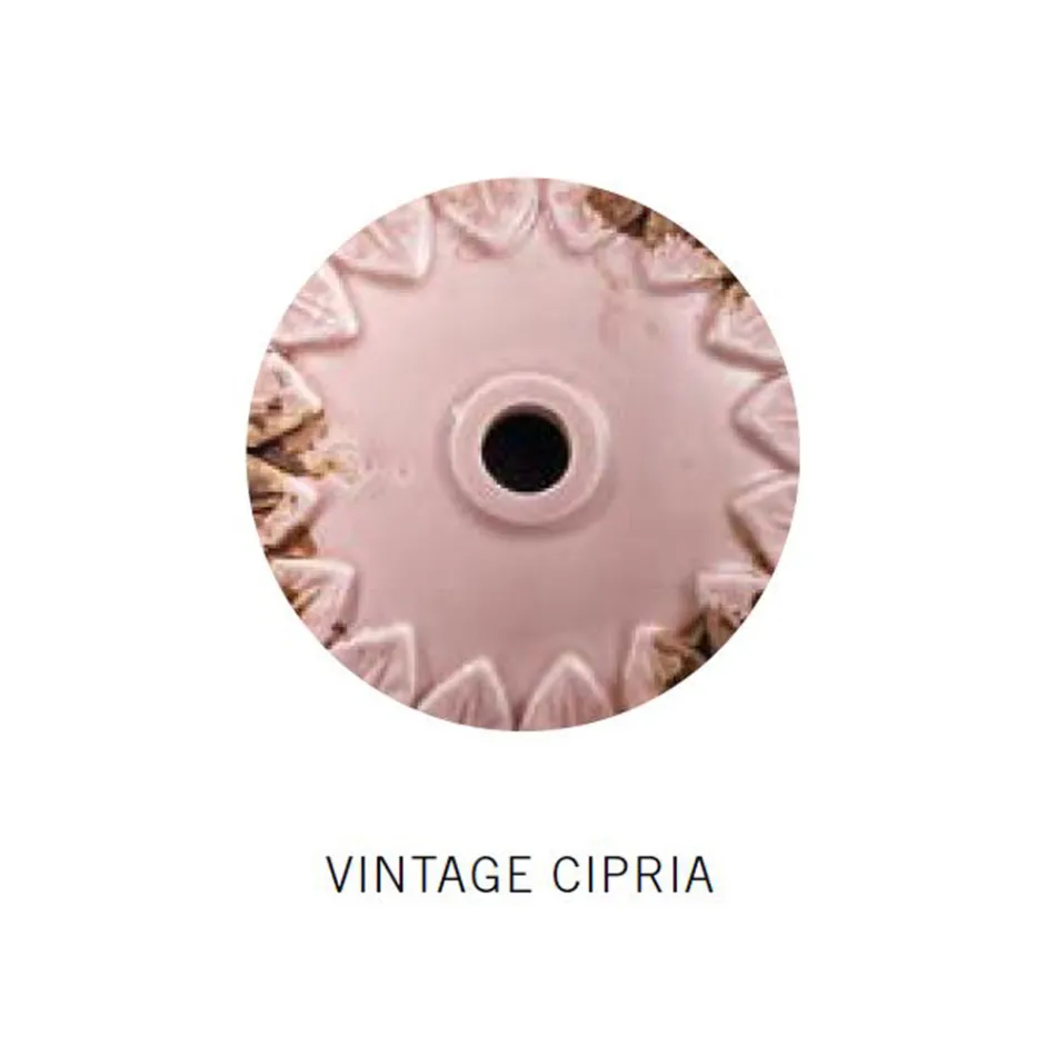 Handgefertigte Hängelampe aus Eisen und Keramik mit Gitter - Industriell Viadurini