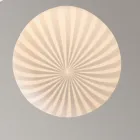 Runde Design-Hängelampe aus weißem Filigranglas - Caravan Viadurini