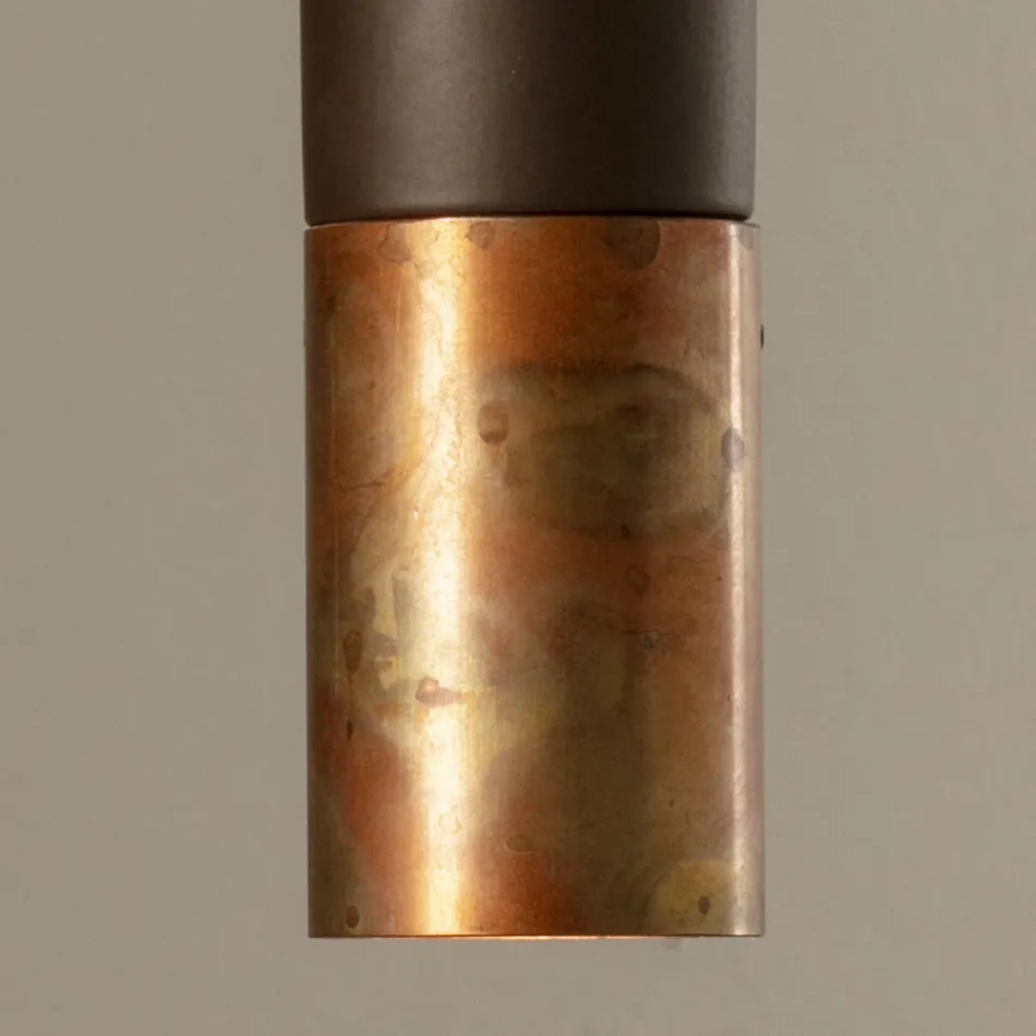 Hängelampe aus Keramik und Kupfer handgefertigt in Italien - Toscot Match Viadurini