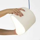 Moderne Pendelleuchte In-es.artdesign Candle 2 aus farbigem Laprene Viadurini