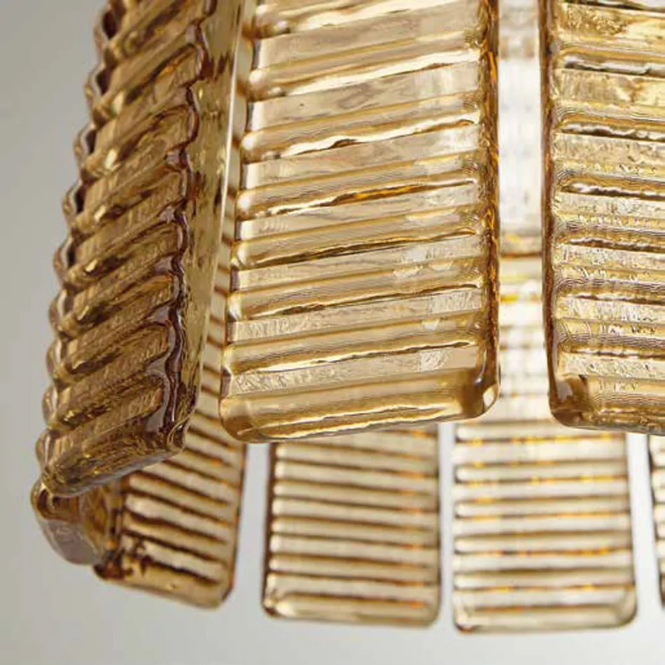 Moderne Hängelampe aus handgefertigtem Luxusglas Made in Italy - Valadier Viadurini