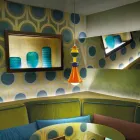 Mehrfarben-Hängelampe Slide Otello Hängendes Aluminium aus Italien Viadurini