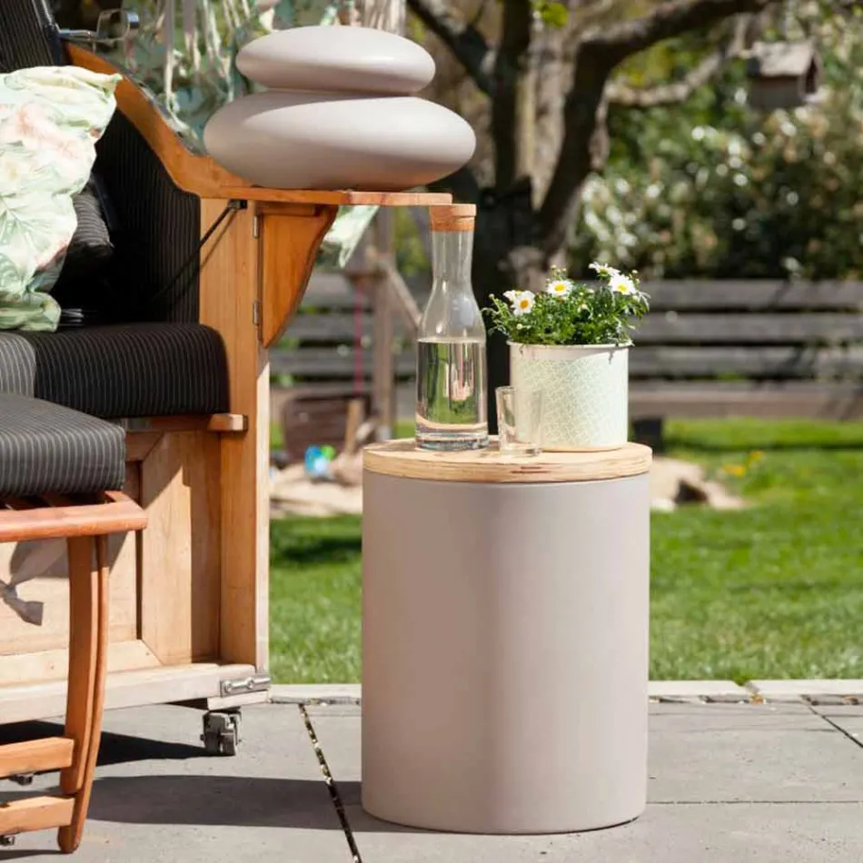 Tischleuchte für Außen- oder Innenausstattung mit LED, Solar oder E27 - Tamburostar Viadurini