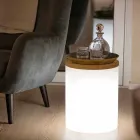 Tischleuchte für Außen- oder Innenausstattung mit LED, Solar oder E27 - Tamburostar Viadurini