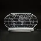Planisphere Led Tischlampe aus lasergraviertem Acrylglas - Rihanna Viadurini