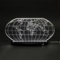 Planisphere Led Tischlampe aus lasergraviertem Acrylglas - Rihanna