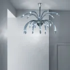 Kronleuchter aus venezianischem Glas mit 21 Lichtern, handgefertigt in Italien - Jason Viadurini