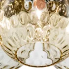 Dreiflammiger venezianischer Kronleuchter aus mundgeblasenem Glas, hergestellt in Italien - Lucilla Viadurini