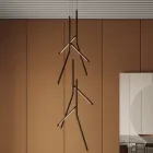 Hängeleuchter mit einzigartiger Holzrosette, hergestellt in Italien – Orlov Viadurini