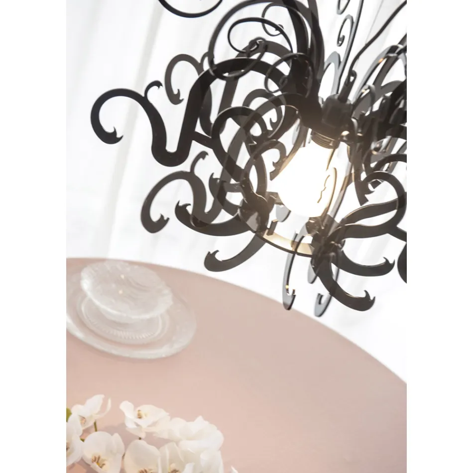 Hängeleuchter aus recycelbarem weißem oder schwarzem Plexiglas - Sancho Viadurini