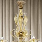 Artisan 6-flammiger venezianischer Glaskronleuchter Made in Italy - Agustina Viadurini