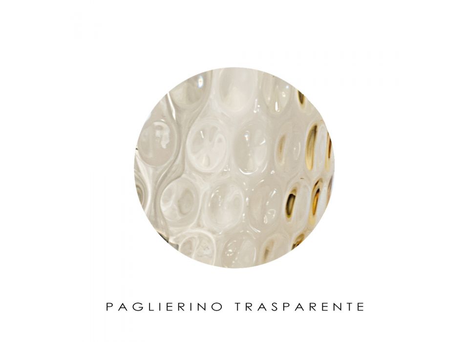 Handgefertigter Kronleuchter aus Venedig Glas und Metall - Bolle Balloton Viadurini