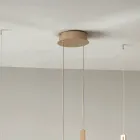 Kronleuchter mit 2 LEDs mit abnehmbarem Einsatz aus Granulatglas – Catalpa Viadurini