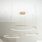 Kronleuchter mit 2 oder 3 horizontalen Roronde-LED-Lichtern aus lackiertem Metall – Maulbeere Viadurini