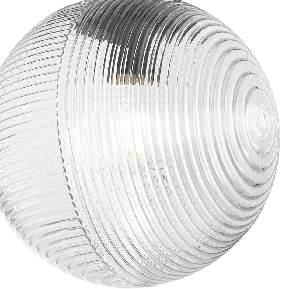 Kronleuchter mit 6 Lichtern aus mundgeblasenem Glas in Form einer Kugel Made in Italy - Prilla Viadurini