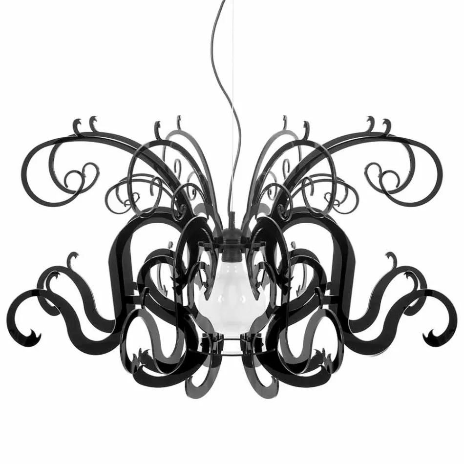 Plexiglas-Kronleuchter mit modernem Design, hergestellt in Italien, Malito Viadurini