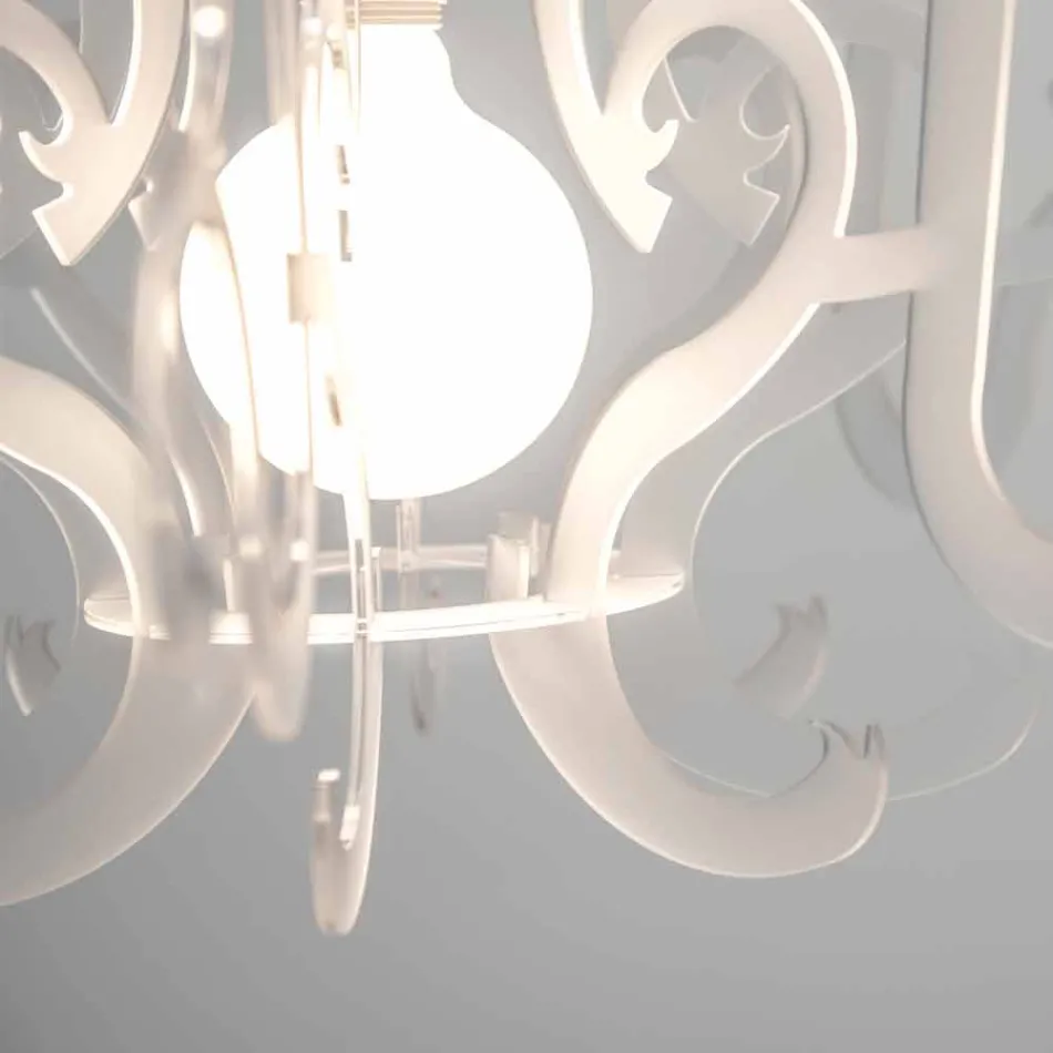 Plexiglas-Kronleuchter mit modernem Design, hergestellt in Italien, Malito Viadurini