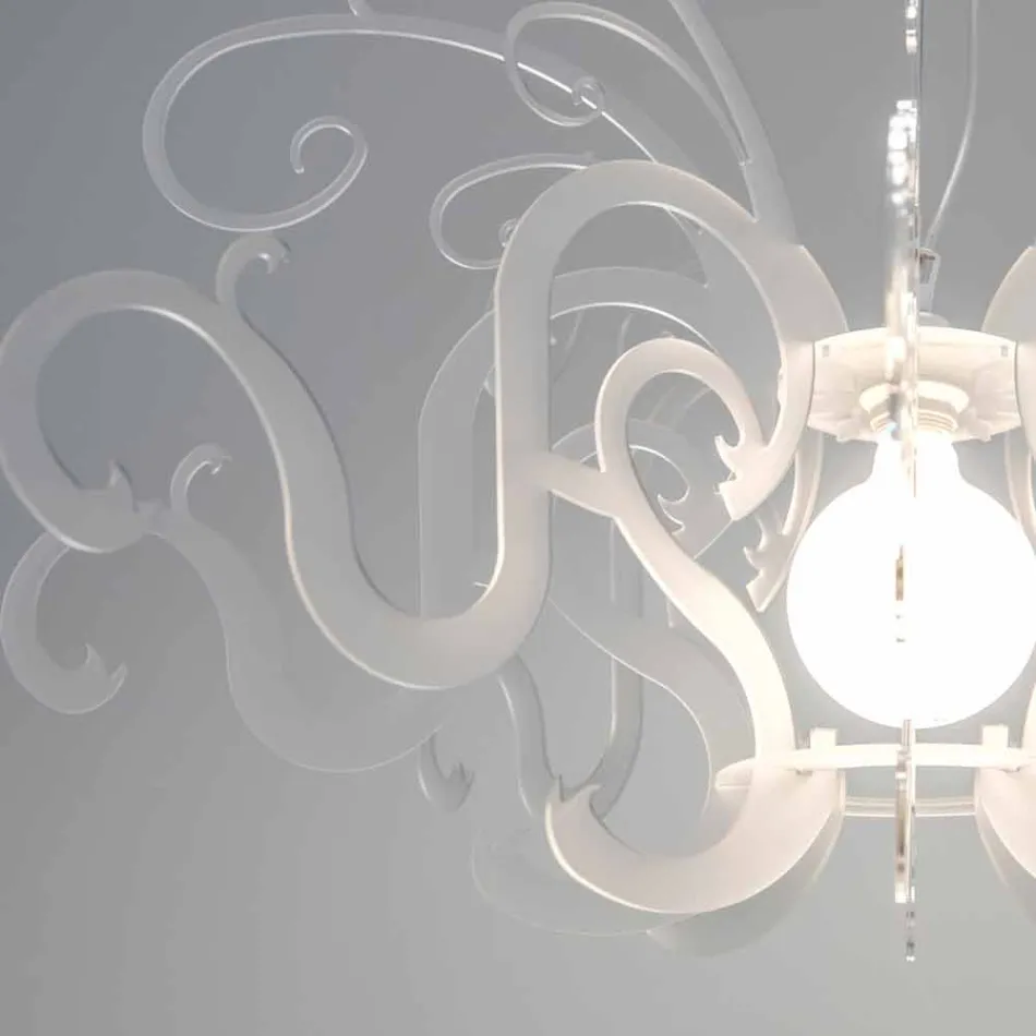 Plexiglas-Kronleuchter mit modernem Design, hergestellt in Italien, Malito Viadurini