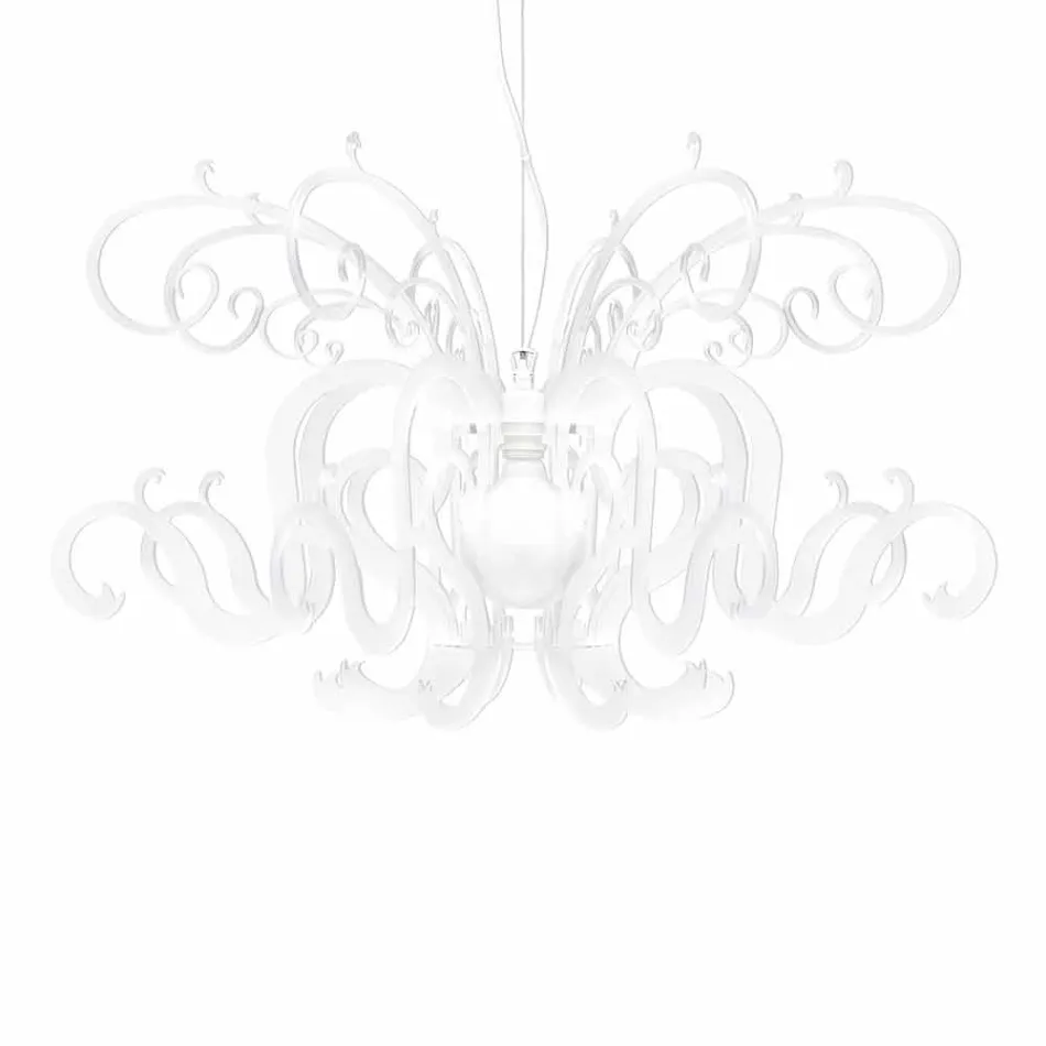 Plexiglas-Kronleuchter mit modernem Design, hergestellt in Italien, Malito Viadurini