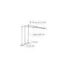 Metallkronleuchter mit verschiedenen Oberflächen Made in Italy - Mira Viadurini